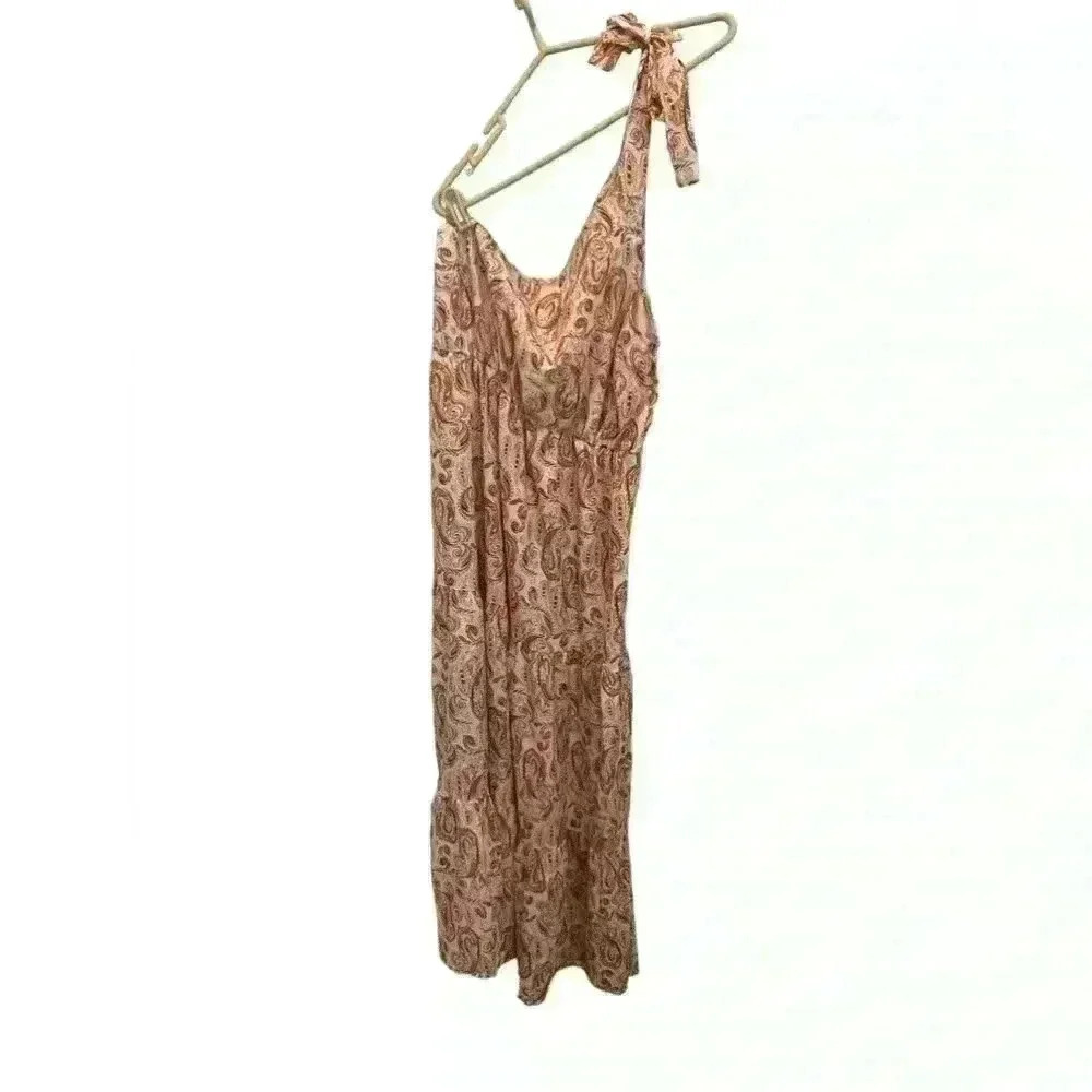 BOUTIQUE NWOT ONE SHOULDER TIE MAXI DRESS - Picture 2 of 2